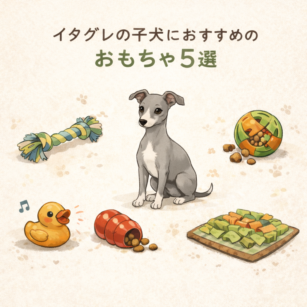 イタグレ　おもちゃ　イラスト